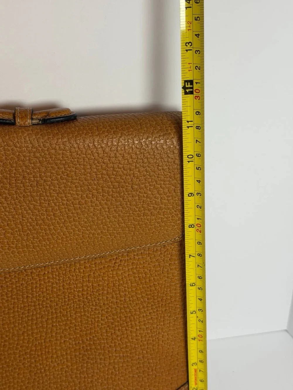 Vintage Loewe Textured Brown Leather Briefcase